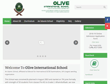 Tablet Screenshot of oliveinternationalschool.org